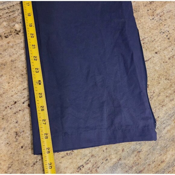 Vtg Eddie Bauer Gore Tex Windbreaker Pants Mens M Blue Drawstring Zip Ankle - Picture 5 of 16